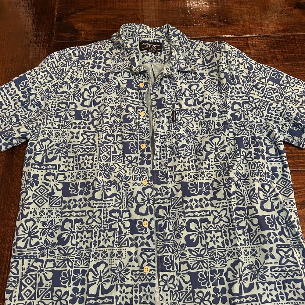 Abercrombie & Fitch Blue Floral Shirt